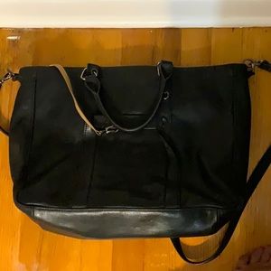 Longchamp black leather bag